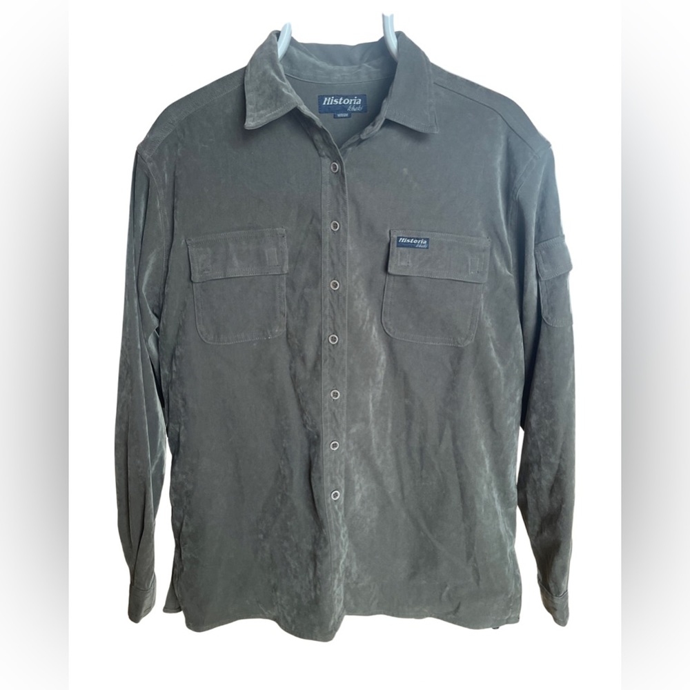 Mens Historia khaki button down - size M